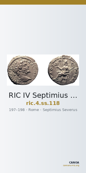 RIC IV Septimius Severus 118 — CANOA