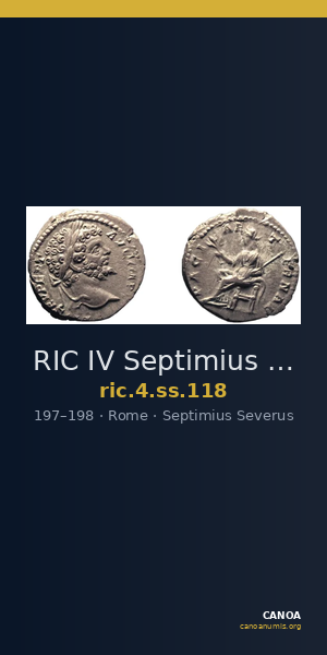RIC IV Septimius Severus 118 — CANOA