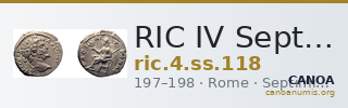 RIC IV Septimius Severus 118 — CANOA