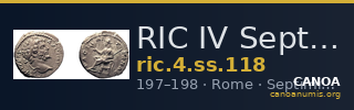 RIC IV Septimius Severus 118 — CANOA
