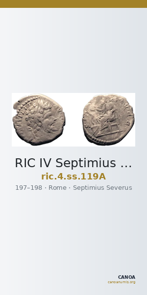 RIC IV Septimius Severus 119A — CANOA