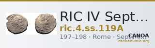 RIC IV Septimius Severus 119A — CANOA