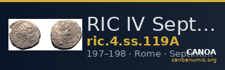RIC IV Septimius Severus 119A — CANOA