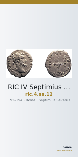 RIC IV Septimius Severus 12 — CANOA
