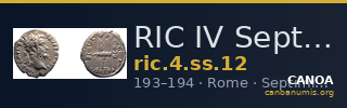 RIC IV Septimius Severus 12 — CANOA