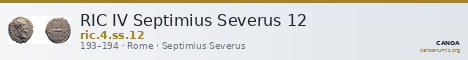 RIC IV Septimius Severus 12 — CANOA