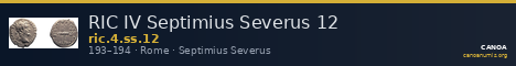 RIC IV Septimius Severus 12 — CANOA
