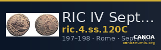 RIC IV Septimius Severus 120C — CANOA
