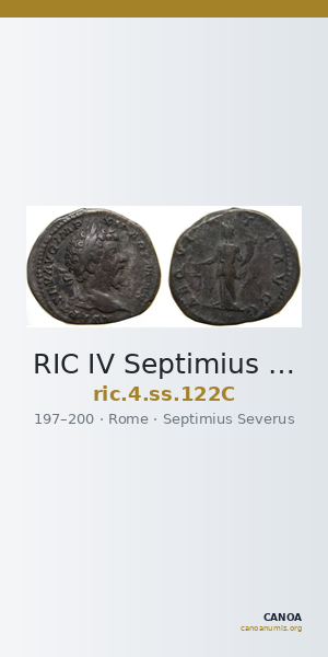 RIC IV Septimius Severus 122C — CANOA