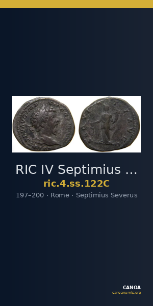 RIC IV Septimius Severus 122C — CANOA