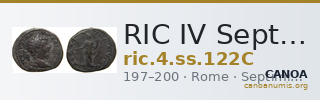 RIC IV Septimius Severus 122C — CANOA
