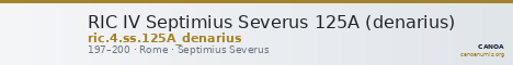 RIC IV Septimius Severus 125A (denarius) — CANOA