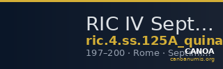 RIC IV Septimius Severus 125A (quinarius) — CANOA