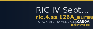 RIC IV Septimius Severus 126A (aureus) — CANOA