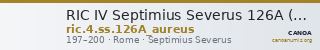 RIC IV Septimius Severus 126A (aureus) — CANOA