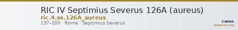 RIC IV Septimius Severus 126A (aureus) — CANOA