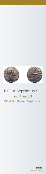 RIC IV Septimius Severus 13 — CANOA