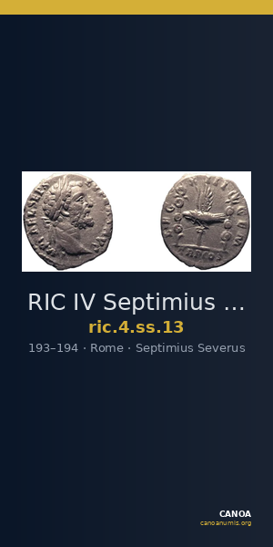RIC IV Septimius Severus 13 — CANOA