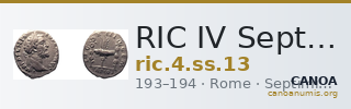 RIC IV Septimius Severus 13 — CANOA