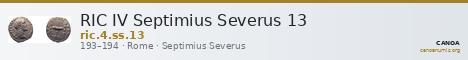 RIC IV Septimius Severus 13 — CANOA