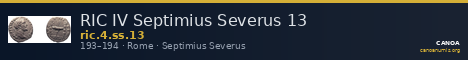 RIC IV Septimius Severus 13 — CANOA