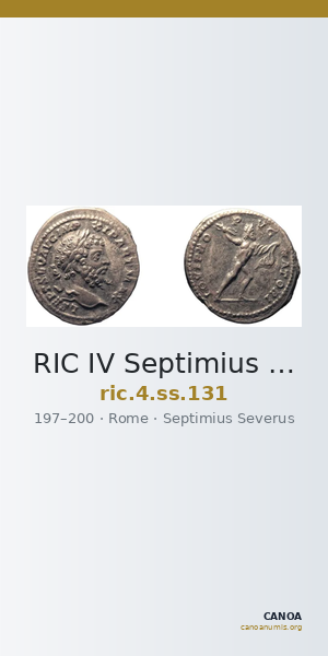 RIC IV Septimius Severus 131 — CANOA