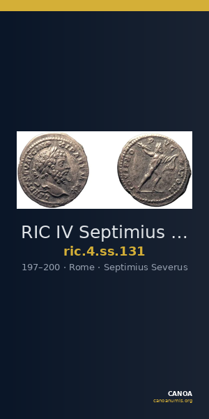 RIC IV Septimius Severus 131 — CANOA