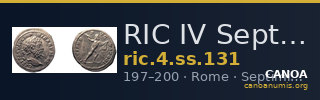 RIC IV Septimius Severus 131 — CANOA