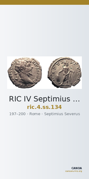 RIC IV Septimius Severus 134 — CANOA