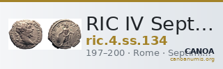 RIC IV Septimius Severus 134 — CANOA