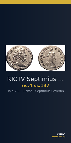 RIC IV Septimius Severus 137 — CANOA