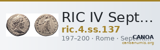 RIC IV Septimius Severus 137 — CANOA
