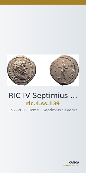 RIC IV Septimius Severus 139 — CANOA