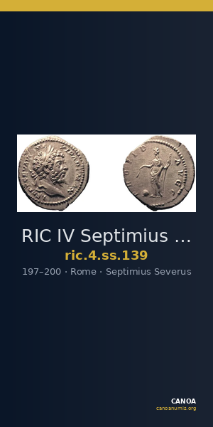 RIC IV Septimius Severus 139 — CANOA