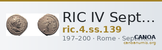 RIC IV Septimius Severus 139 — CANOA