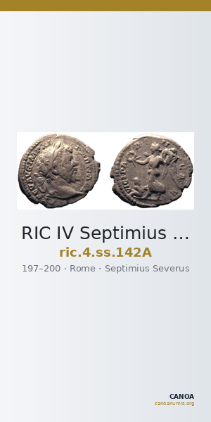 RIC IV Septimius Severus 142A — CANOA
