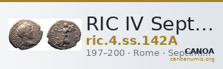 RIC IV Septimius Severus 142A — CANOA