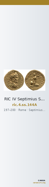 RIC IV Septimius Severus 144A — CANOA