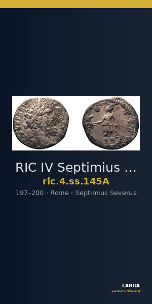 RIC IV Septimius Severus 145A — CANOA