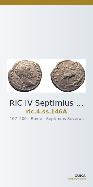 RIC IV Septimius Severus 146A — CANOA