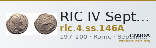 RIC IV Septimius Severus 146A — CANOA