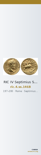RIC IV Septimius Severus 146B — CANOA