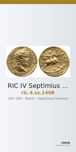 RIC IV Septimius Severus 146B — CANOA