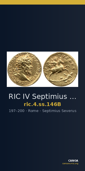 RIC IV Septimius Severus 146B — CANOA