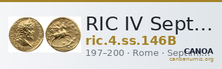 RIC IV Septimius Severus 146B — CANOA