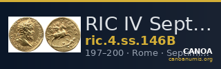 RIC IV Septimius Severus 146B — CANOA