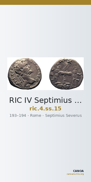 RIC IV Septimius Severus 15 — CANOA