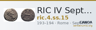 RIC IV Septimius Severus 15 — CANOA