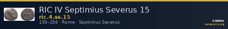 RIC IV Septimius Severus 15 — CANOA