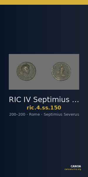 RIC IV Septimius Severus 150 — CANOA